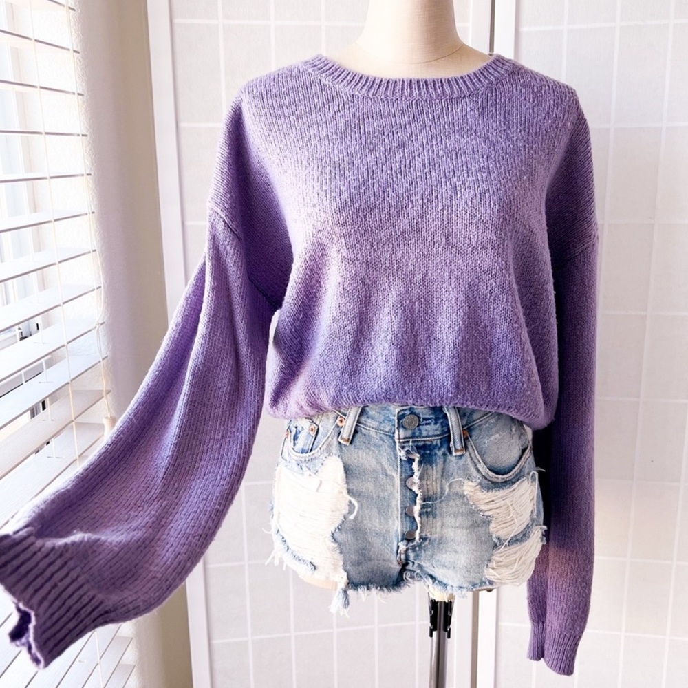 FOREVER 21 Purple Women's Sweater, Large CB3